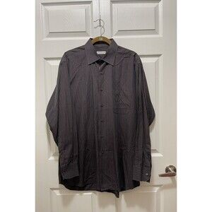 Men's Button Long Sleeve Shirt Made in Italy Size 17 Luciano Ceccarelli